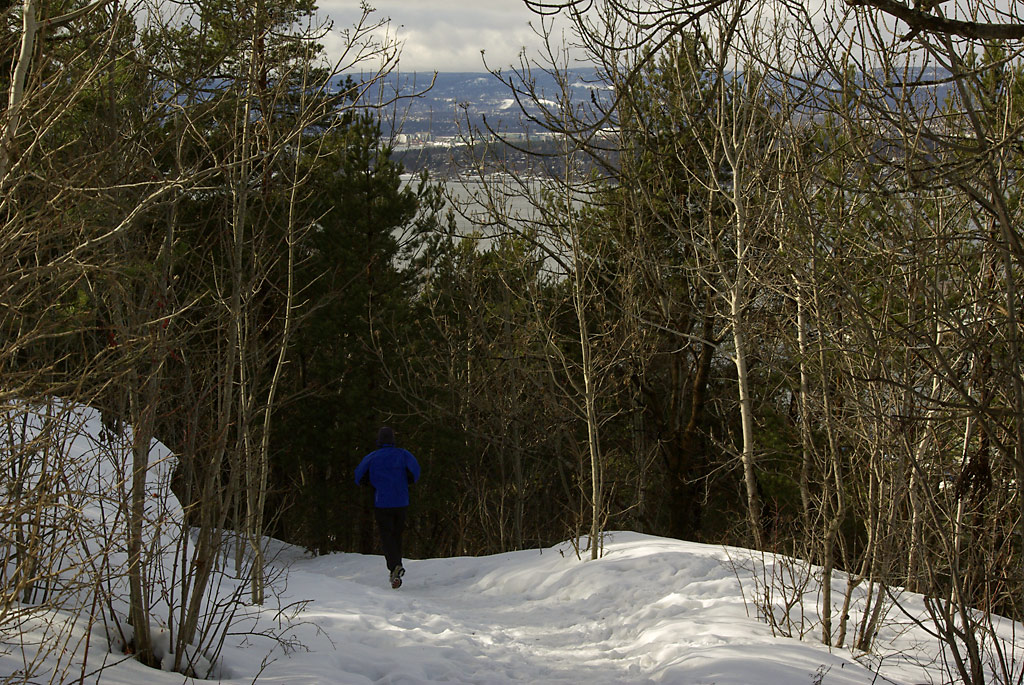 Jogging på Utsiktsstien Jogging på Utsiktsstien